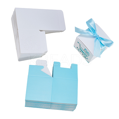 Hollow Stroller BB Car Carriage Candy Box wedding party gifts with Ribbons CON-BC0004-97D-1