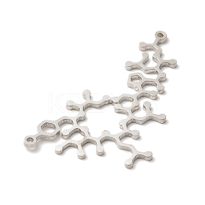 Non-Tarnish 201 Stainless Steel Pendants LS-STAS-E175-09P-1