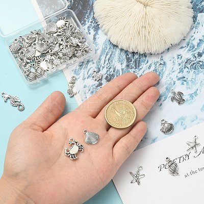 Tibetan Style Alloy Pendants TIBEP-CJ0001-10-1