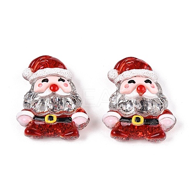 Christmas Theme Transparent Epoxy Resin Decoden Cabochons CRES-T025-01D-1