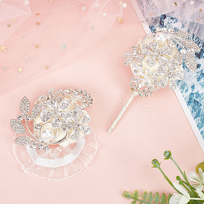 Ribbon Wrist & Brooch AJEW-WH0235-35-1