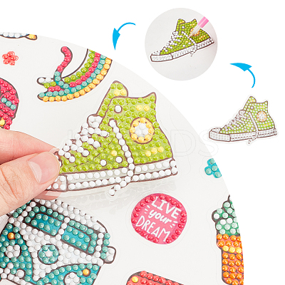 DIY Diamond Painting Stickers Kits For Kids DIY-WH0168-58-1