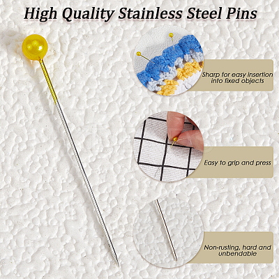 9 Sets Stainless Steel Pins DIY-SP0003-54A-1