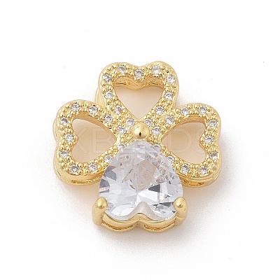 Brass Micro Pave Cubic Zirconia Pendants LS-ZIRC-I069-01G-01-1