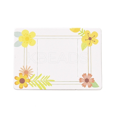Rectangle Paper Hair Clip Display Cards DIY-B061-02F-1