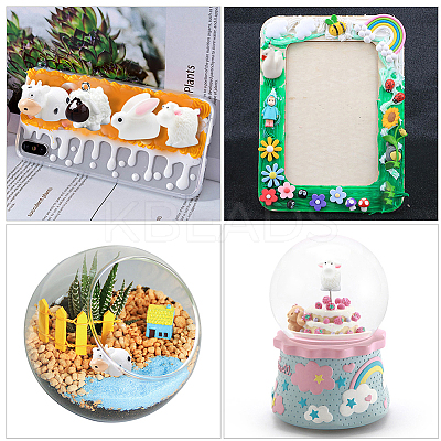 60Pcs 6 Style Resin Decoden Cabochons CRES-SC0002-05-1