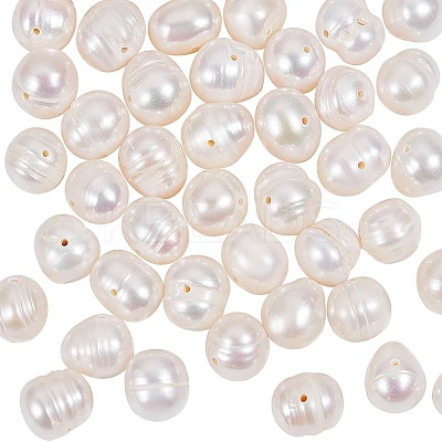 1 Strand Natural Cultured Freshwater Pearl Beads Strands PEAR-NB0002-48-1