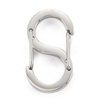 Non-Tarnish 304 Stainless Steel S-Hook Clasps LS-STAS-C024-02D-P-1