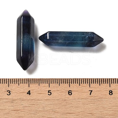 Double Point Tower Natural Fluorite Healing Stone Wands G-Z048-02-1