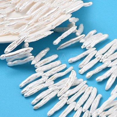 Natural Baroque Keshi Pearl Beads Strands PEAR-P064-02H-06C-1