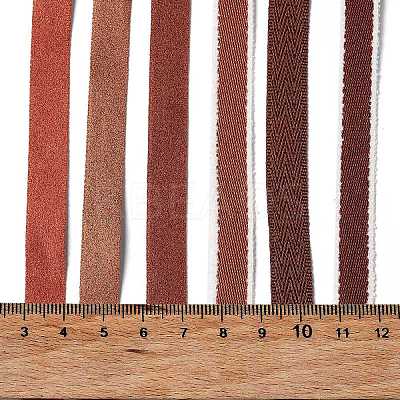 18 Yards 6 Styles Polyester Ribbon SRIB-C001-D03-1