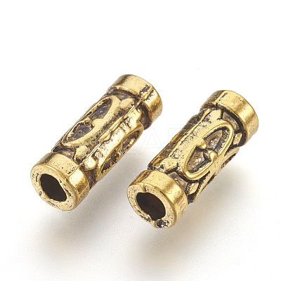 Tibetan Style Alloy Tube Beads LS-GLF0843Y-1