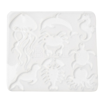 Sea Animal Ocean Theme DIY Pendant Silhouette Silicone Molds DIY-G102-01C-1