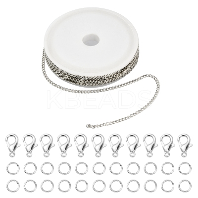 DIY Chains Bracelet Necklace Making Kit DIY-YW0005-82P-1