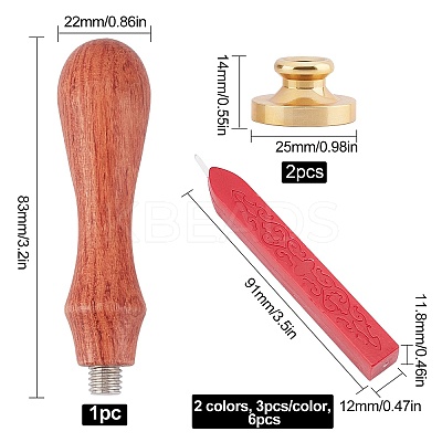 DIY Wax Seal Stamp Kits DIY-CP0002-59E-1