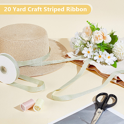 Polyester-cotton Ribbon OCOR-WH0048-04C-1