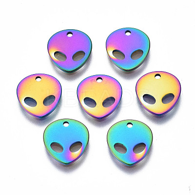 Ion Plating(IP) 201 Stainless Steel Charms STAS-S119-136-1