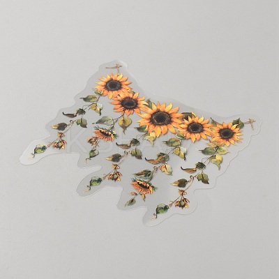 20Pcs Flower PET Decorative Stickers DIY-WH20055-078F-1
