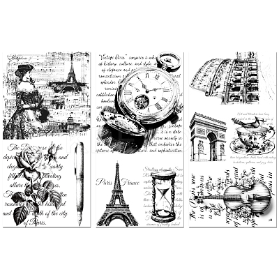 3 Sheets 3 Styles PVC Waterproof Decorative Stickers DIY-WH0404-071-1