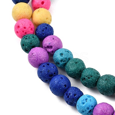 Dyed Synthetic Lava Rock Beads Strands GG-CBAAE19-06A-02-1