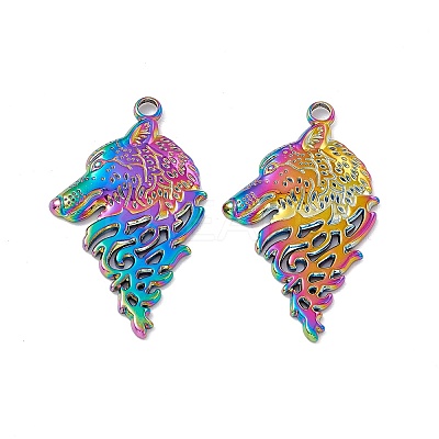 Ion Plating(IP) 304 Stainless Steel Pendants STAS-B031-25R-1