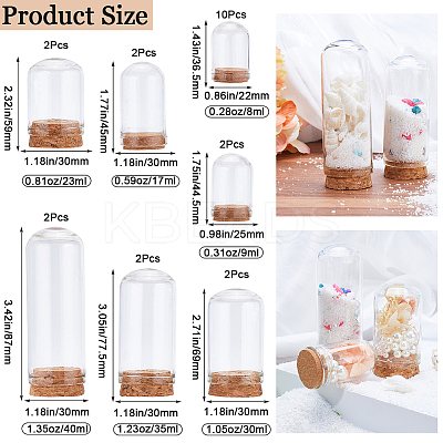 22Pcs 7 Styles Glass Dome Cover AJEW-CP0005-91-1