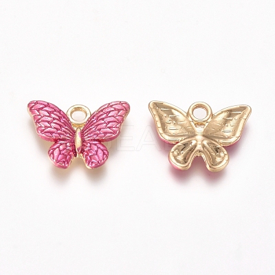 Golden Plated Alloy Enamel Pendants PALLOY-CJC0001-31E-1