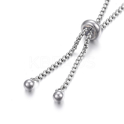 Non-Tarnish Adjustable 201 Stainless Steel Bracelet Making STAS-F183-10P-A-1