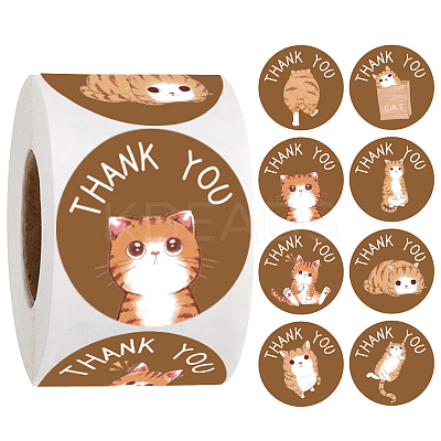 Thank You Stickers Roll X-STIC-PW0001-120-1