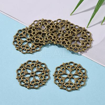 Tibetan Style Filigree Joiners Links TIBE-A11623-AB-FF-1