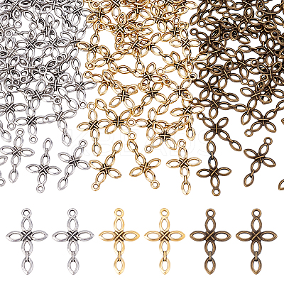 120Pcs 3 Colors Tibetan Styles Alloy Pendants FIND-PH0023-05-1