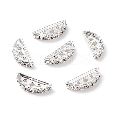Brass Middle East Rhinestone Bridge Spacers RB-RSB024NF-2-1