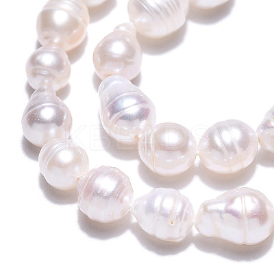 Natural Baroque Pearl Keshi Pearl Beads Strands X1-PEAR-S020-F04-01-1