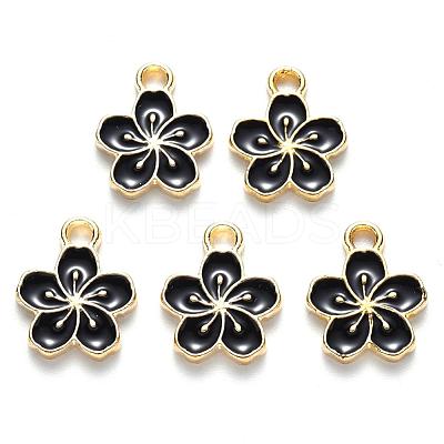 Alloy Enamel Charms X-ENAM-S121-121A-1