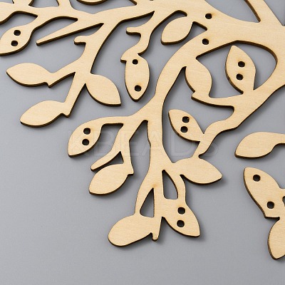 Wooden Earring Display Tree Stands ODIS-WH0038-26-1