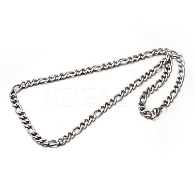 Tarnish Resistant 304 Stainless Steel Figaro Chains Necklaces NJEW-P047-04-1