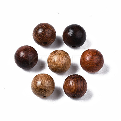 Natural Wood Beads WOOD-S666-8mm-01-1