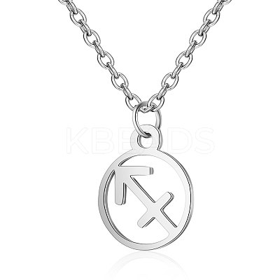 Non-Tarnish 201 Stainless Steel Pendants Necklaces LS-NJEW-S063-TN505-9-1