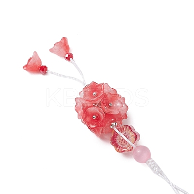 Glass Pendant Decorations HJEW-TA00321-02-1