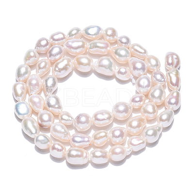 Natural Baroque Pearl Keshi Pearl Beads Strands X1-PEAR-S020-F01-01-1