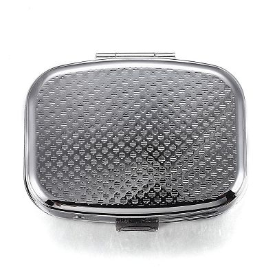 2 Compartmennts Iron Pill Box CON-H013-02P-1
