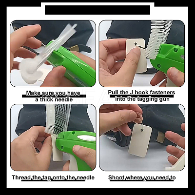 3000Pcs 3 Styles Plastic Standard Tagging Gun Fasteners AJEW-FG0004-18A-1