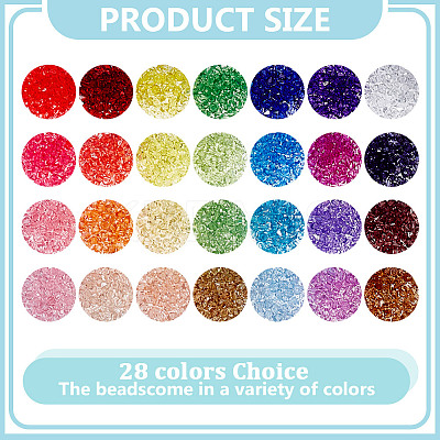 3640Pcs 28 Colors Transparent Acrylic Beads OACR-PH0004-62-1