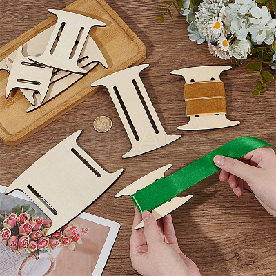 2 Sets Plywood Cloth Strip Shaft DIY-BC0015-14-1