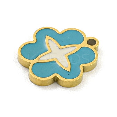316 Surgical Stainless Steel Enamel Charms STAS-M073-33A-02G-1-1