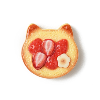 Cute Opaque Resin Cabochons RESI-G106-02B-1