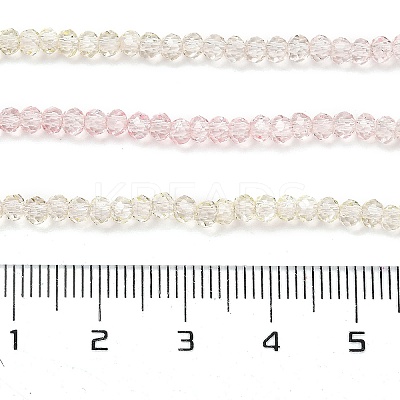 Transparent Painted Glass Beads Strands DGLA-A034-T1mm-A25-1