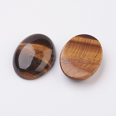 Natural Tiger Eye Flat Back Cabochons LS-G-G741-30x40mm-01-1