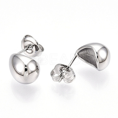 Non-Tarnish 304 Stainless Steel Stud Earrings EJEW-P258-29P-1