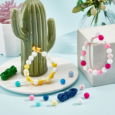 DIY Bead Braided Bracelet Making Kit DIY-PH0009-17-1